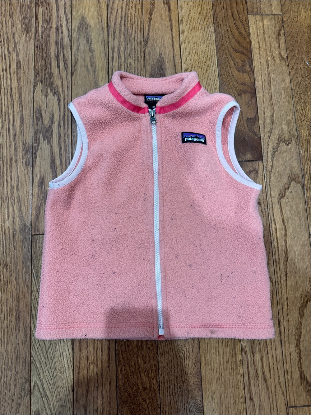 Patagonia Pink Girls' Sleeveless Fleece Vest